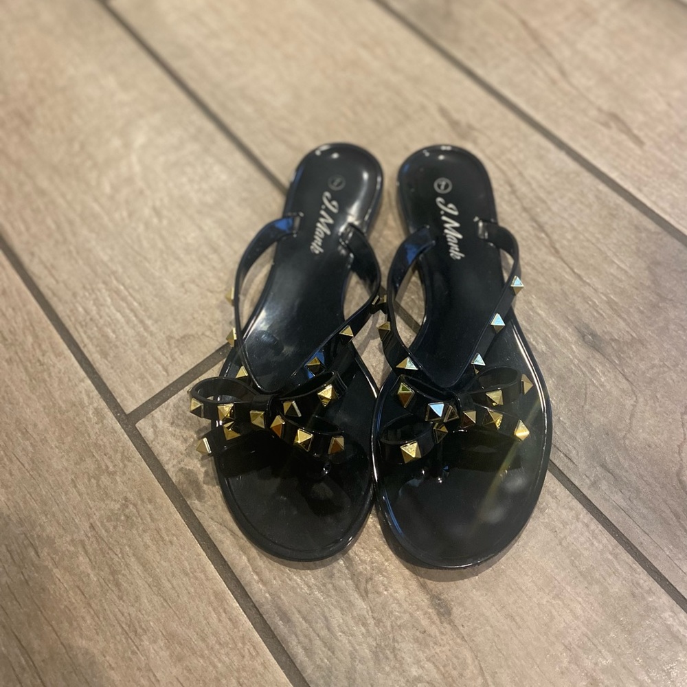 Jelly Black Sandals